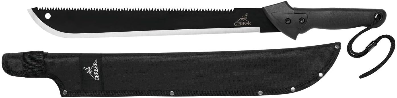 GERBER Gator Machete – Black w/ Nylon Sheath