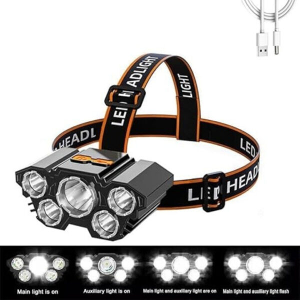 Led Highlight USB Headlight F-T21 - Image 3