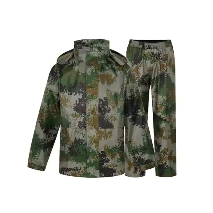 Camouflage Rain Suit Set