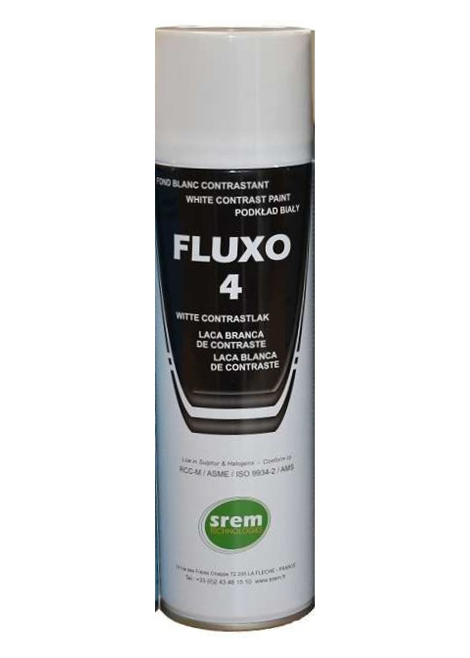 FLUXO 4 – Aerosol 500ml White Contrast Paint