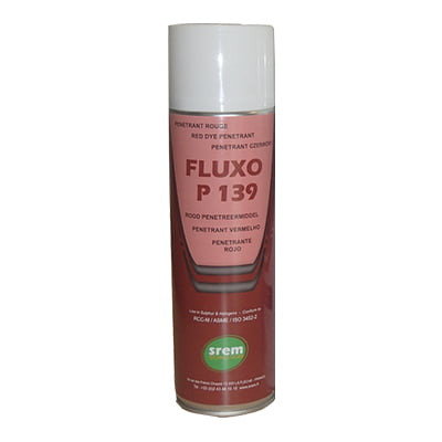 Fluxo P139 – Aerosol 500ml – PMUC Red Dye Penetrant – Sensitivity 2